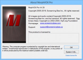 Screaming Bee MorphVOX Pro 4.4.39 Full Pack (EN)