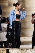 Bella Hadid - Leaving the Versace fashion show in Paris, France 07/03/16