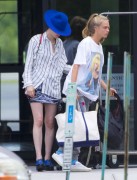 Cara Delevingne, St. Vincent, Gigi Hadid and Blake Lively - at the private airport  in Rhode Island 05/07/2016