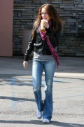 Miley Cyrus - Leaving a Coffee Bean & Tea Leaf in Studio City on April 8, 2008