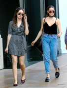 Alycia Debnam-Carey and Maia Mitchell at The Grove in Hollywood, California on November 8, 2016.