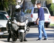 Ashton Kutcher out with his daughter Wyatt in Studio City on November 14, 2016